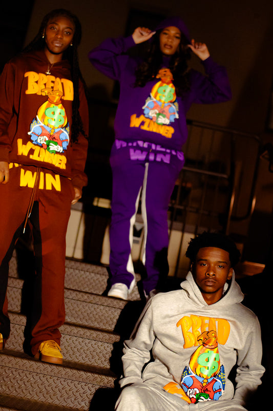 Purple “WINNERS WIN” Flare Sweatsuit